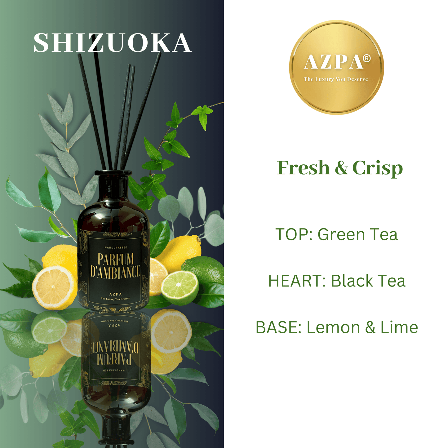 AZPA®️Shizuoka Premium Reed Diffuser ( 150ml )