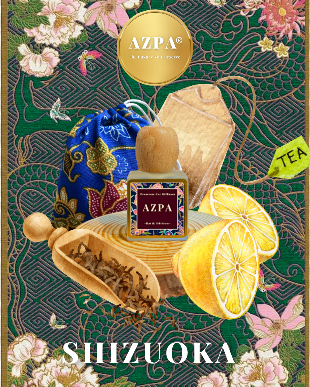 AZPA®️Shizuoka Batik Edition Car Diffuser (10ml)