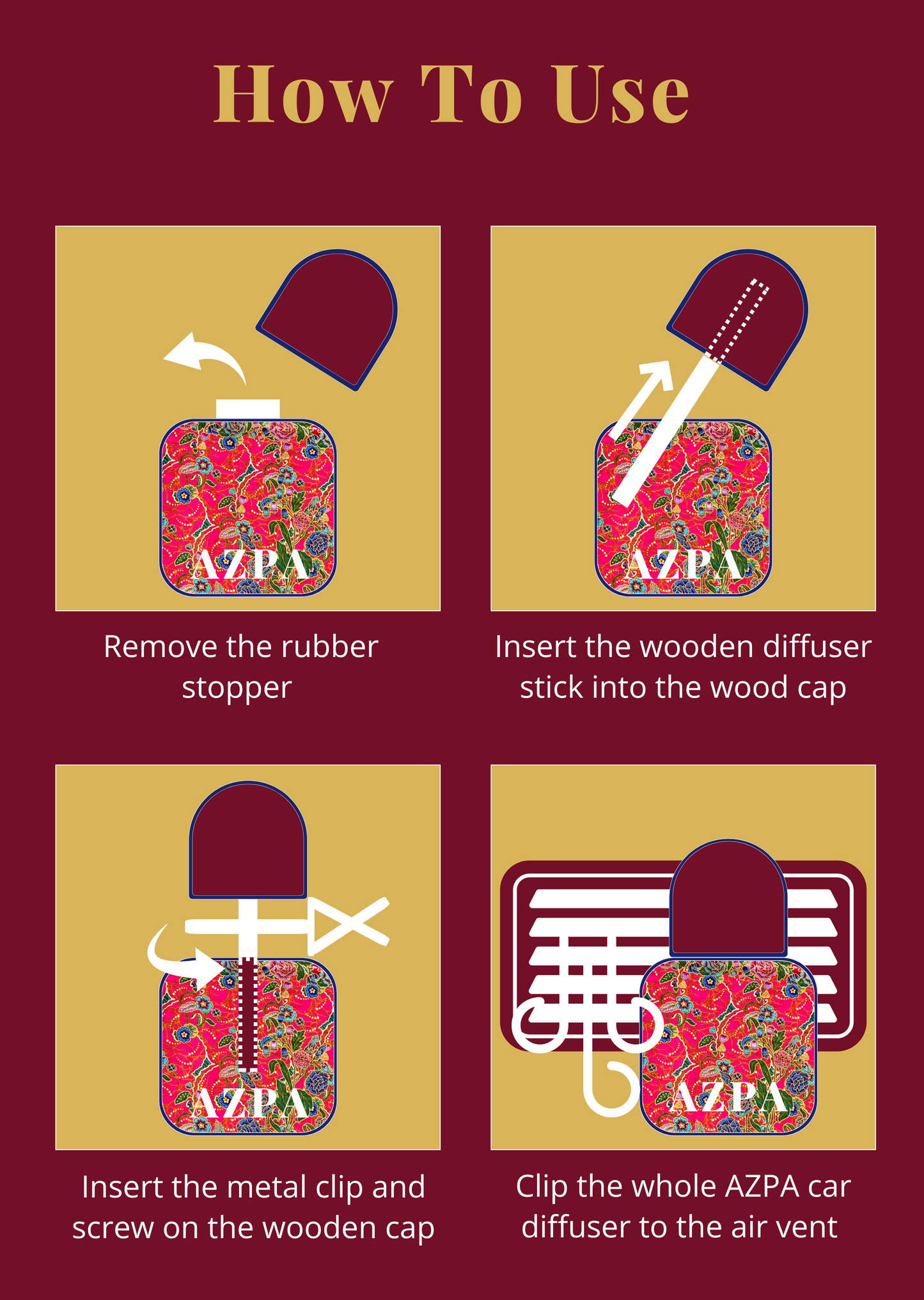 Batik Edition Car Diffuser 10ml