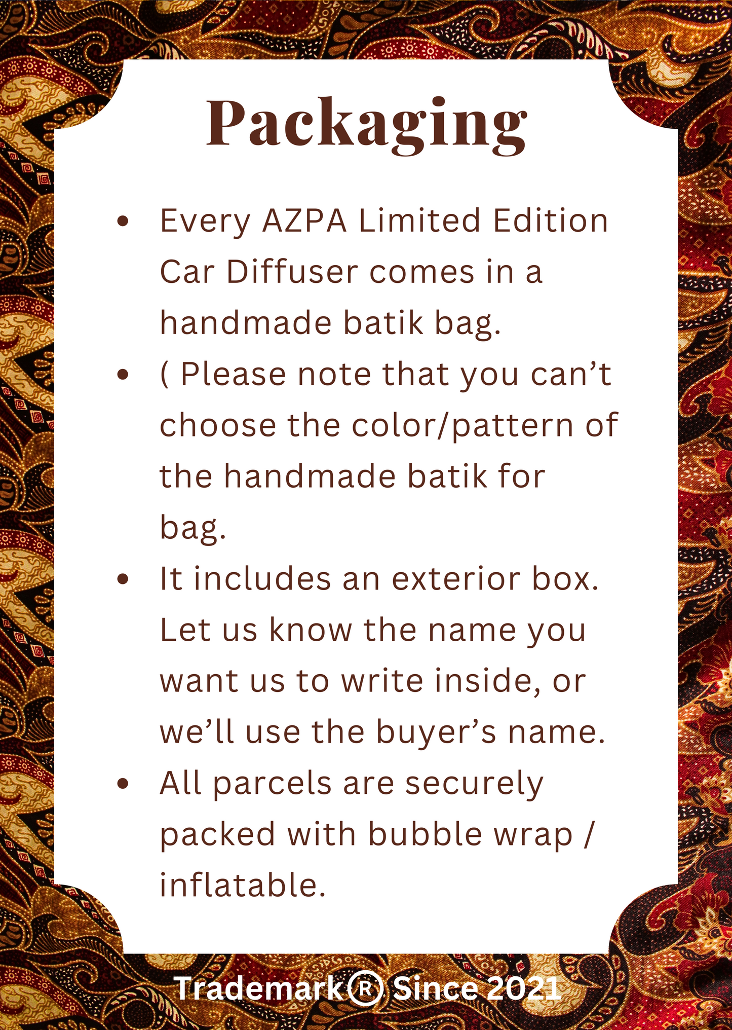 Limited Edition Car Diffuser 10ml